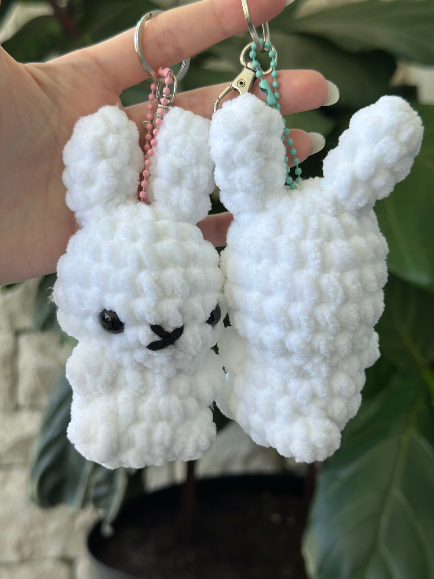 White Miffy Bunny Keychain